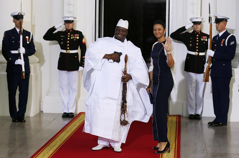 Président Yahya Jammeh and wife